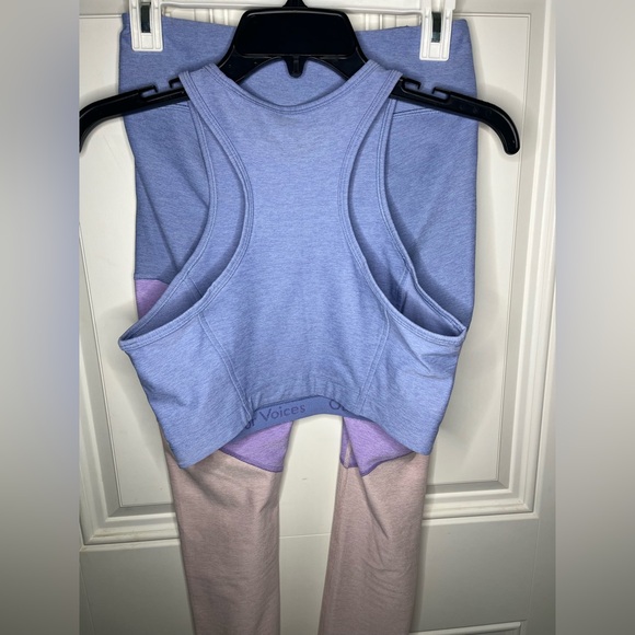 NEW Outdoor Voices activewear bra and leggings set size small lilac/lavender - Picture 6 of 9